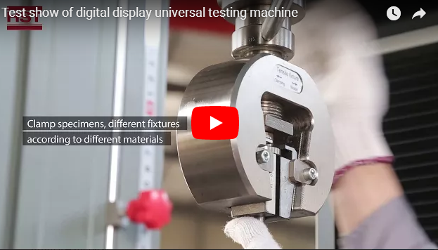 Test show of digital display universal testing machine